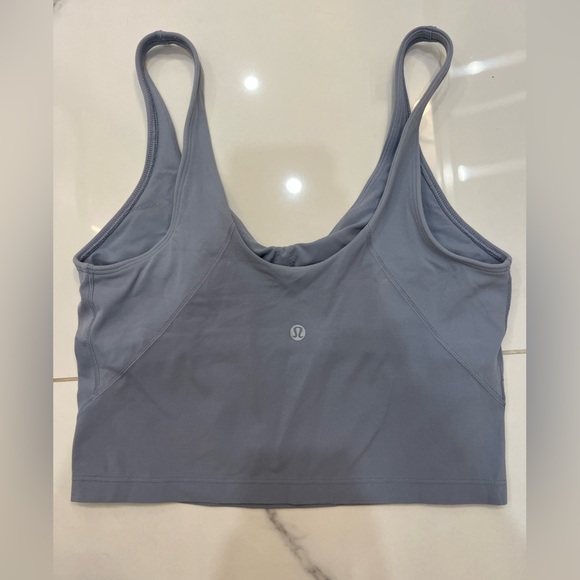 Lululemon Align Tank Size 8 Gray Blue Athletic Gym Sport Top Bra Support - Picture 3 of 6